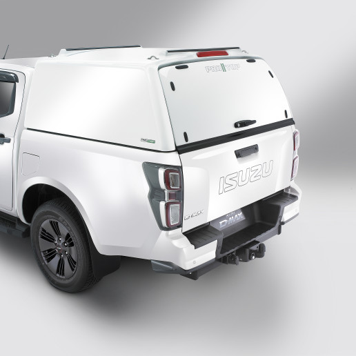 Isuzu D-Max Extended Cab 2025- ProTop Tradesman Commercial Canopy in 527 Splash White with Solid Rear Door IACC5884-527S