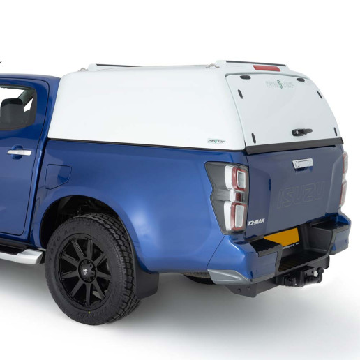 Isuzu D-Max 2025- Pro//Top Tradesman Commercial Canopy in 527 Splash White with Solid Rear Door