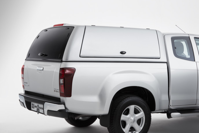 Isuzu D-Max Extended Cab 2012-2016 Carryboy Gullwing Canopy in 529 Titanium Silver