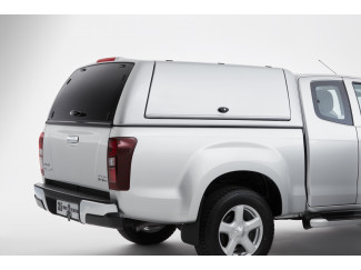 Isuzu D-Max Extended Cab 2012-2016 Carryboy Gullwing Canopy in 527 Splash White