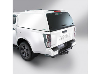 Isuzu D-Max 2021 Pro//Top Tradesman Commercial Canopy IACC4883 With Glass Rear Door in 527 Splash White