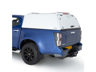 Isuzu D-Max 2025- Pro//Top Tradesman Commercial Canopy in 527 Splash White with Solid Rear Door
