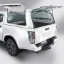 Glass Rear Door Commercial Canopy in 527 Splash White for Isuzu D-Max 2025-